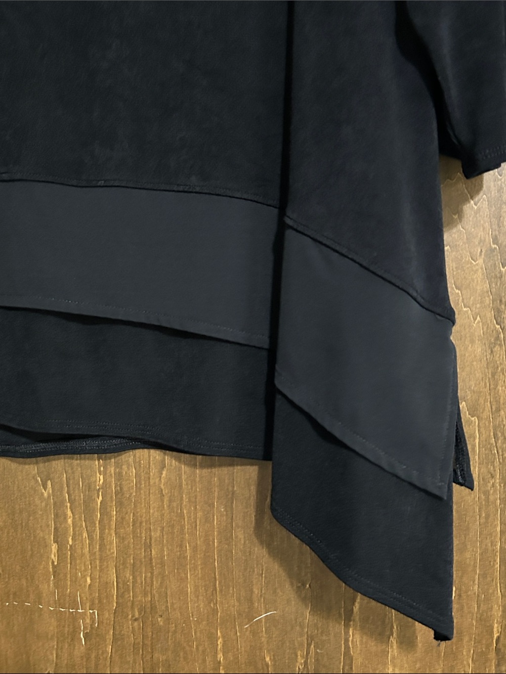Chico's Black Layered Round-Neck Tunic xl - Picture 7 of 9